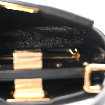 Fendi Nappa Mini Peekaboo Iconic Satchel Black 4 of 9