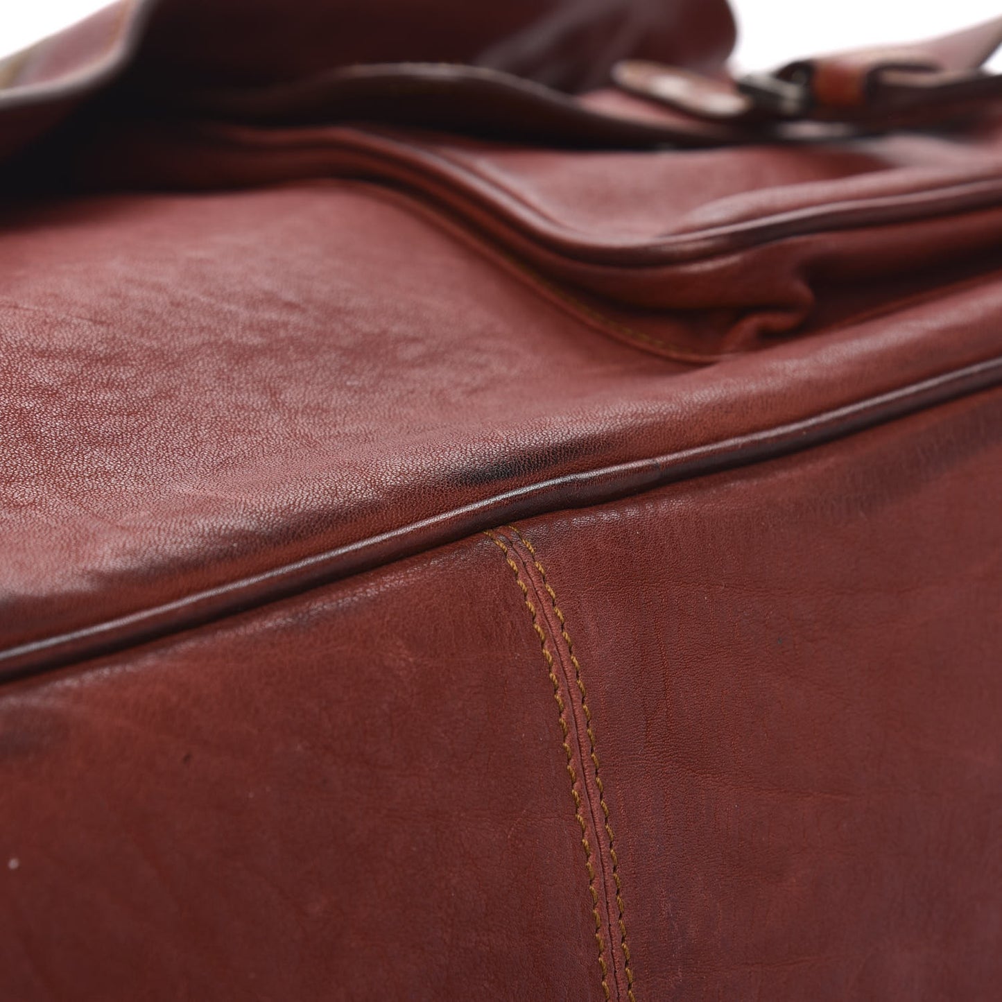 Calfskin Medium Gaucho Double Saddle Bag Red