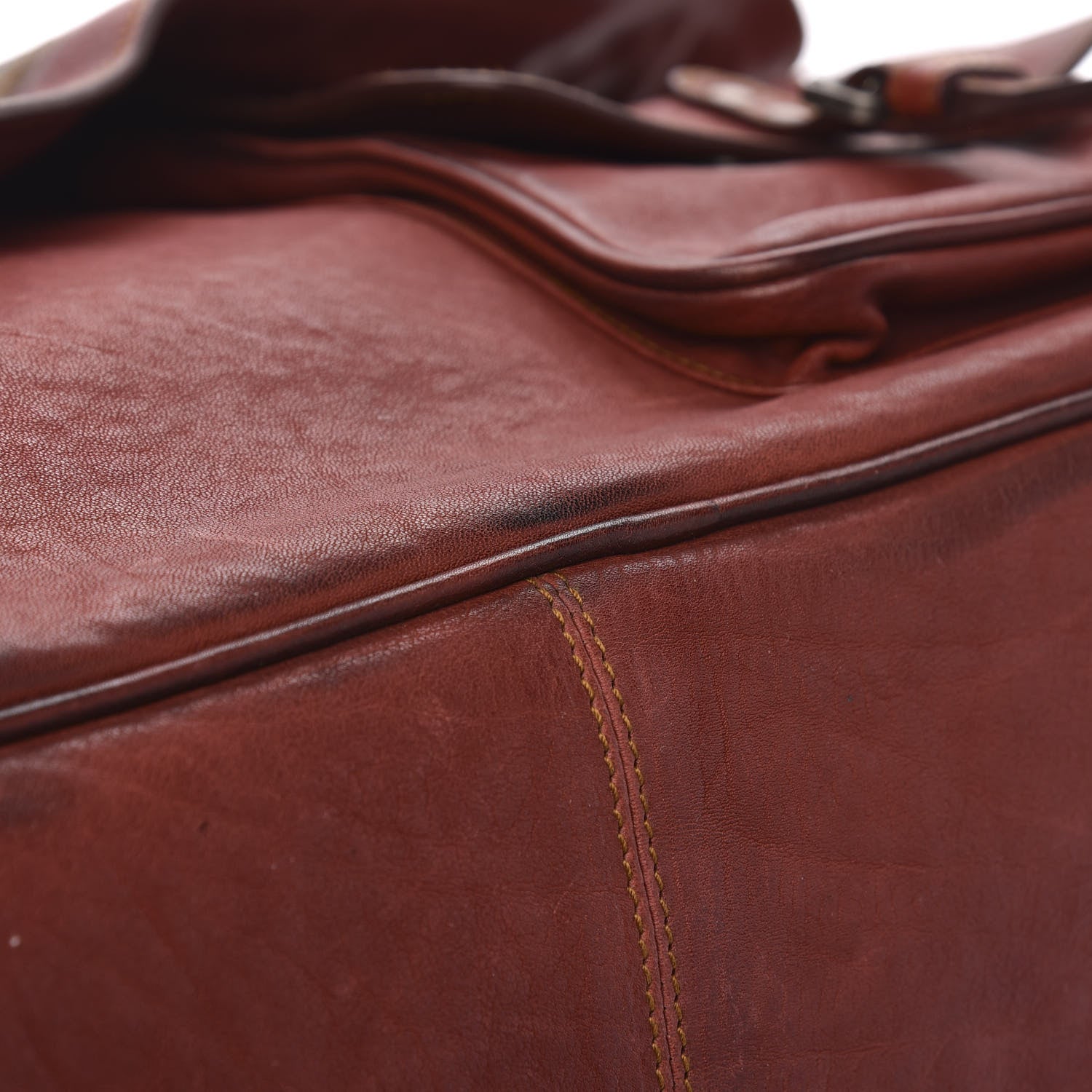 Christian Dior Calfskin Medium Gaucho Double Saddle Bag Red 10 of 14