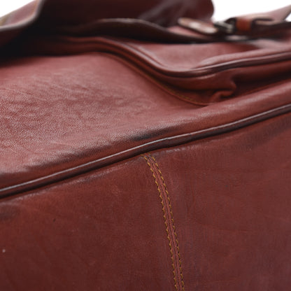 Christian Dior Calfskin Medium Gaucho Double Saddle Bag Red 10 of 14