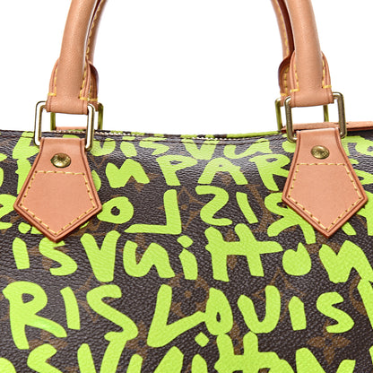 Louis Vuitton Monogram Graffiti Speedy 30 Green 16 of 16