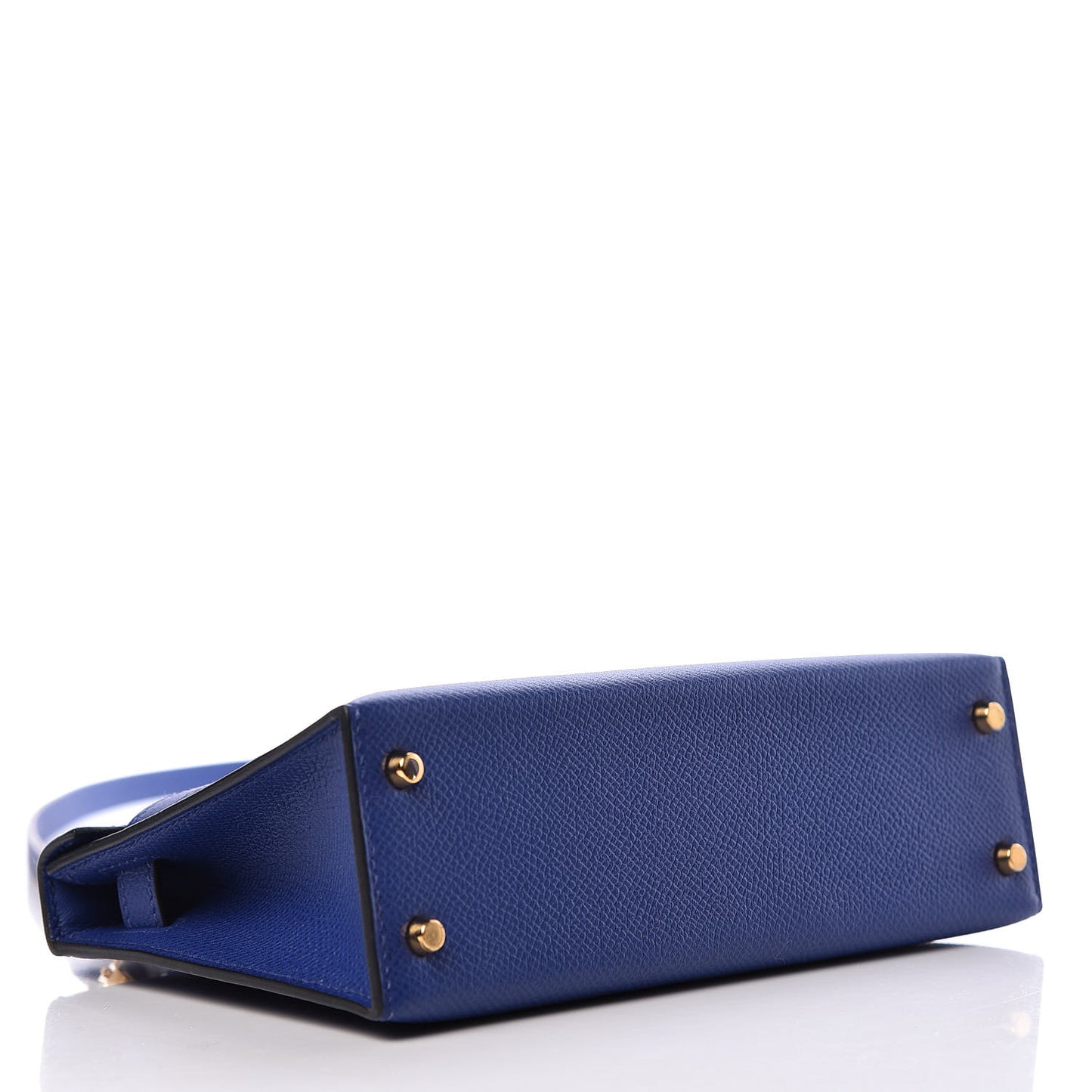 Epsom Mini Kelly Sellier 20 Bleu Electrique