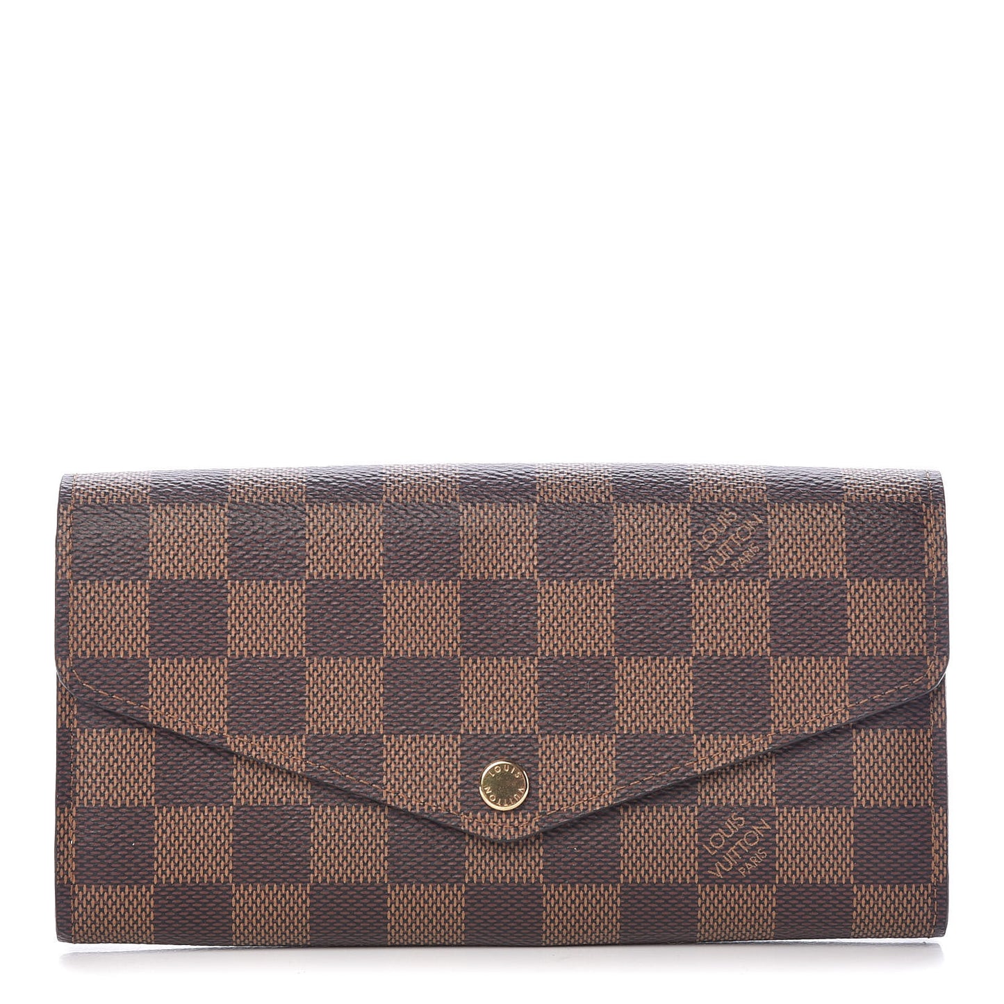 Damier Ebene Sarah Wallet NM Rose Ballerine