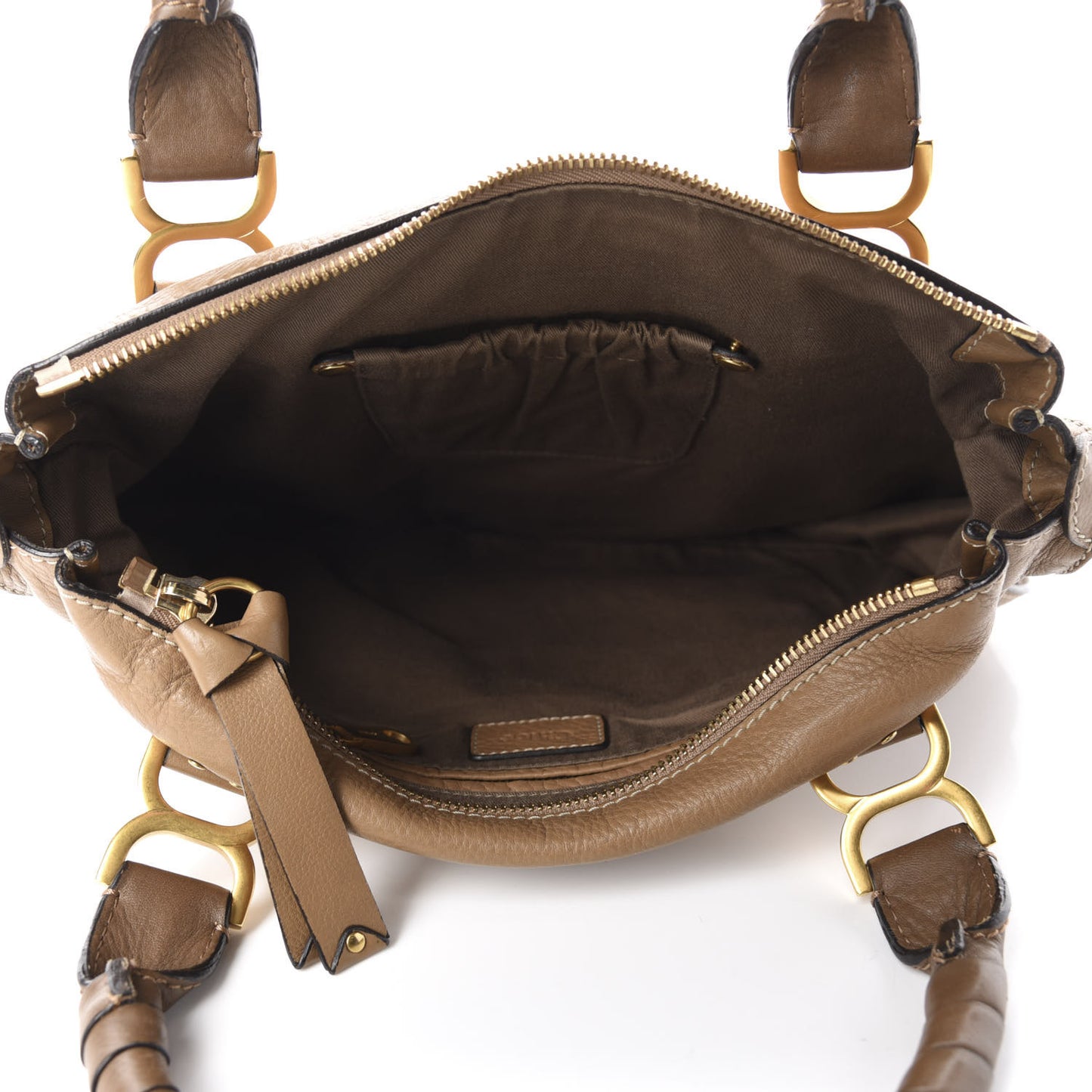 Calfskin Medium Marcie Satchel Nut