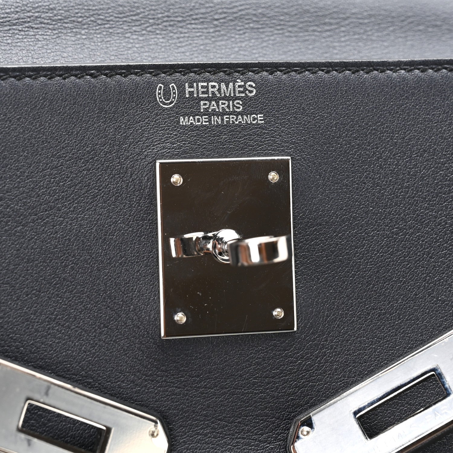 Hermes Swift Horseshoe Kelly Retourne 32 Bleu Obscur 1839765