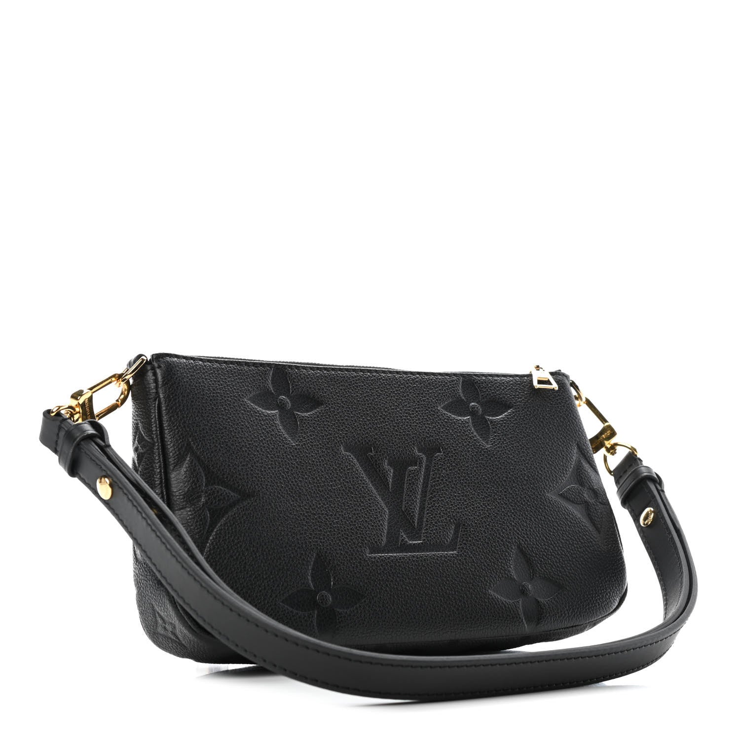 Louis Vuitton Empreinte Monogram Giant Multi Pochette Accessories Large Pochette Black 2 of 4