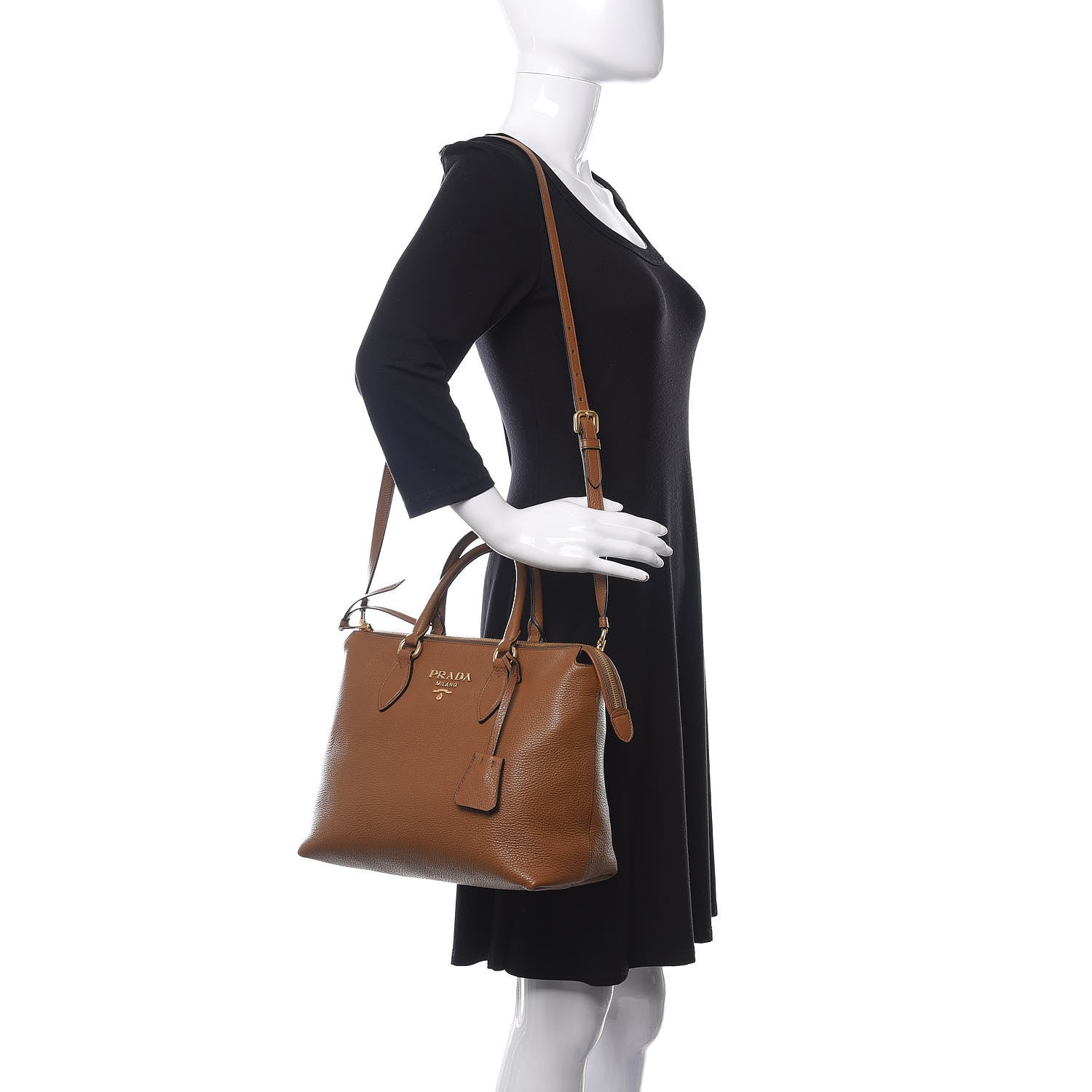 Prada Vitello Phenix Tote Cannella 2 of 10