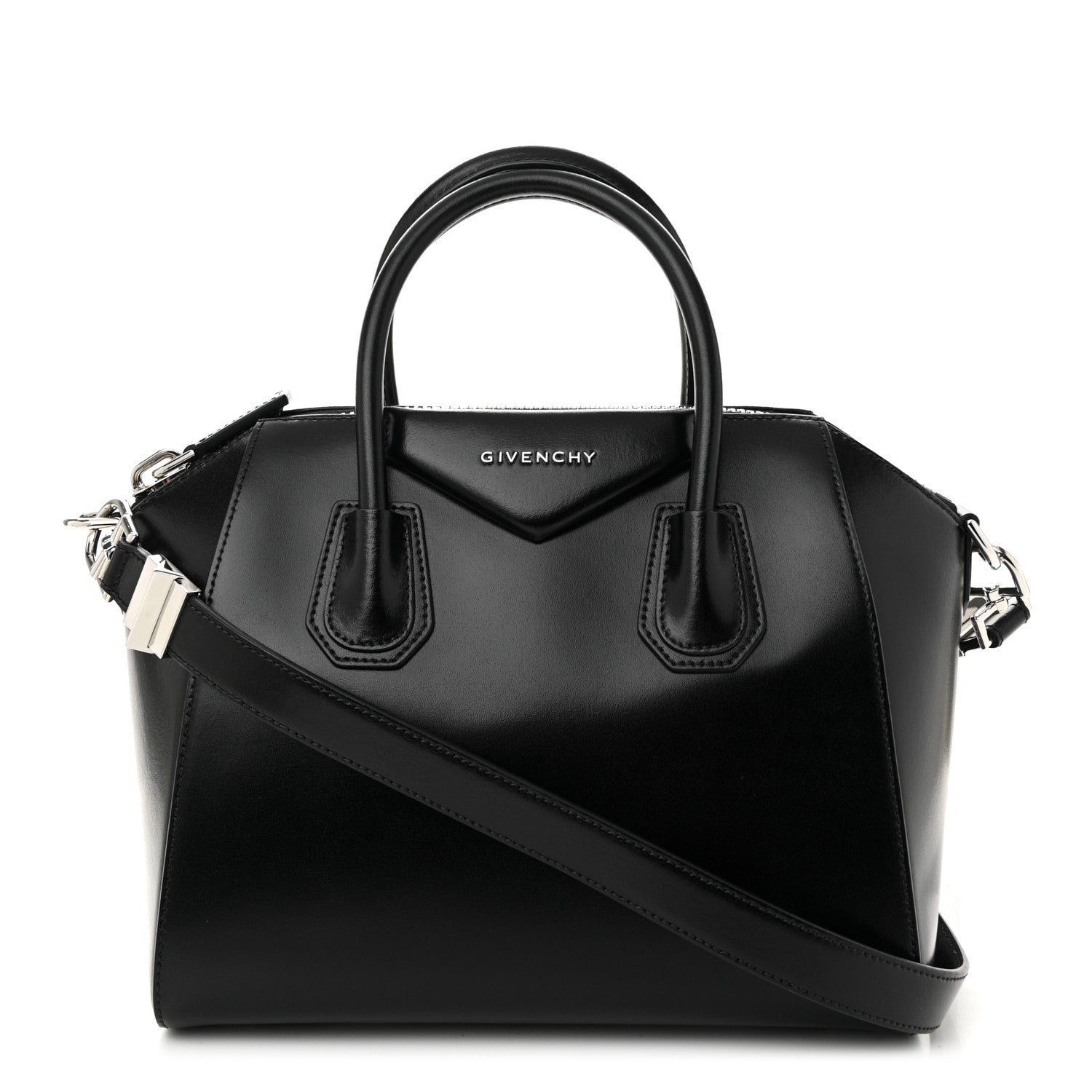 Givenchy Shiny Lord Calfskin Small Antigona Black 1 of 10