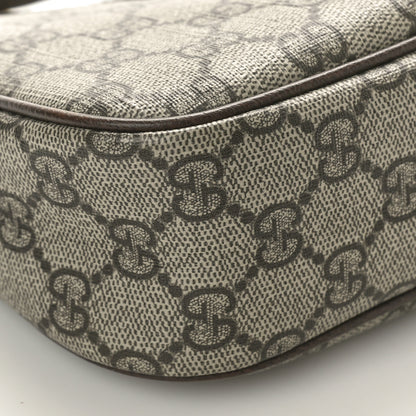 Gucci GG Supreme Monogram Textured Dollar Calfskin Small Ophidia Hobo Beige Ebony New Acero 9 of 10