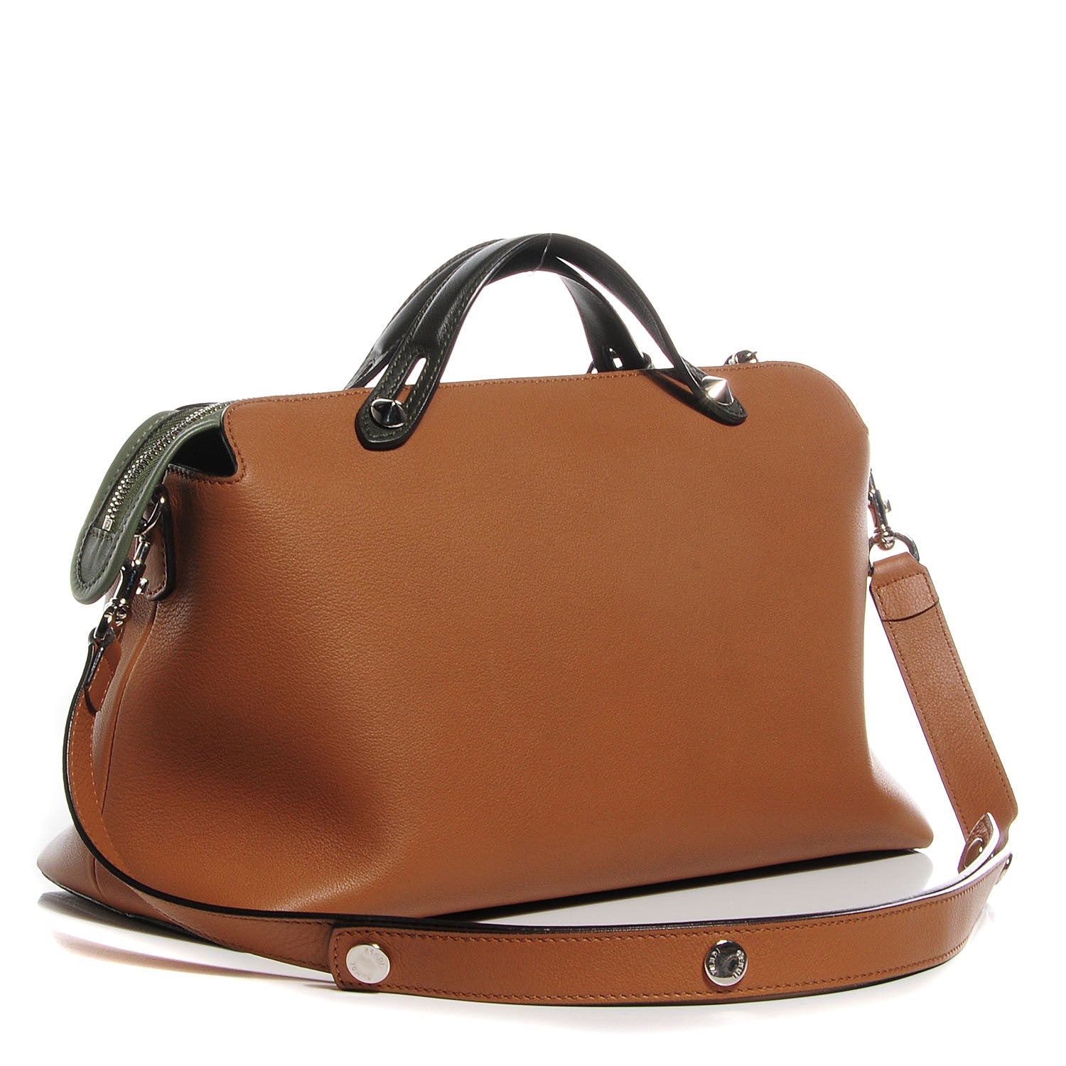 Fendi Vitello Dolce 4 Color Large By The Way Boston Bag Orzo Multicolor 3 of 11