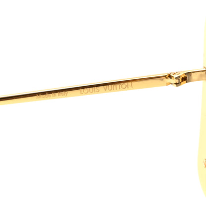Louis Vuitton Metal LV Moon Square Sunglasses Z1994U Gold 5 of 7