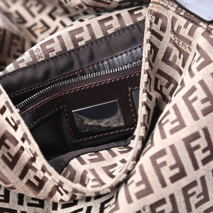 Fendi Zucchino Mama Baguette Dark Brown 8 of 9
