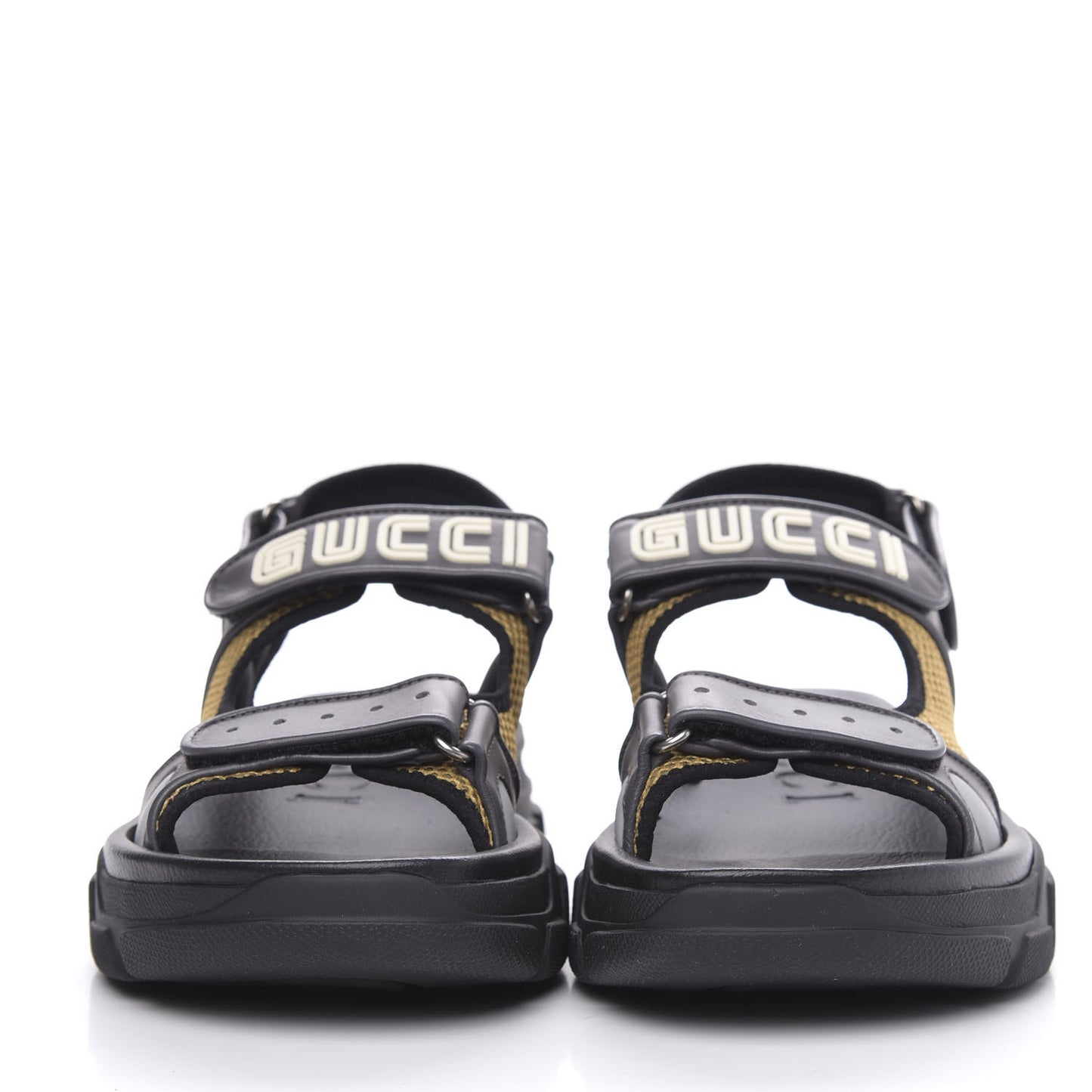 X SEGA Nappa Mesh Mens Aguru Sandals 9.5 Loess Black