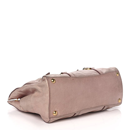 Miu Miu Vitello Shine Tote Mughetto 4 of 13