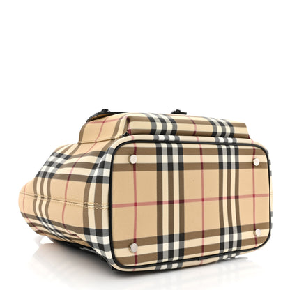 Burberry House Check Drawstring Backpack Black 4 of 8