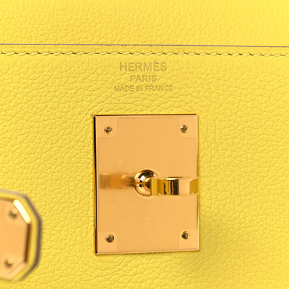 Hermes Evercolor Kelly Retourne 28 Lime 6 of 10