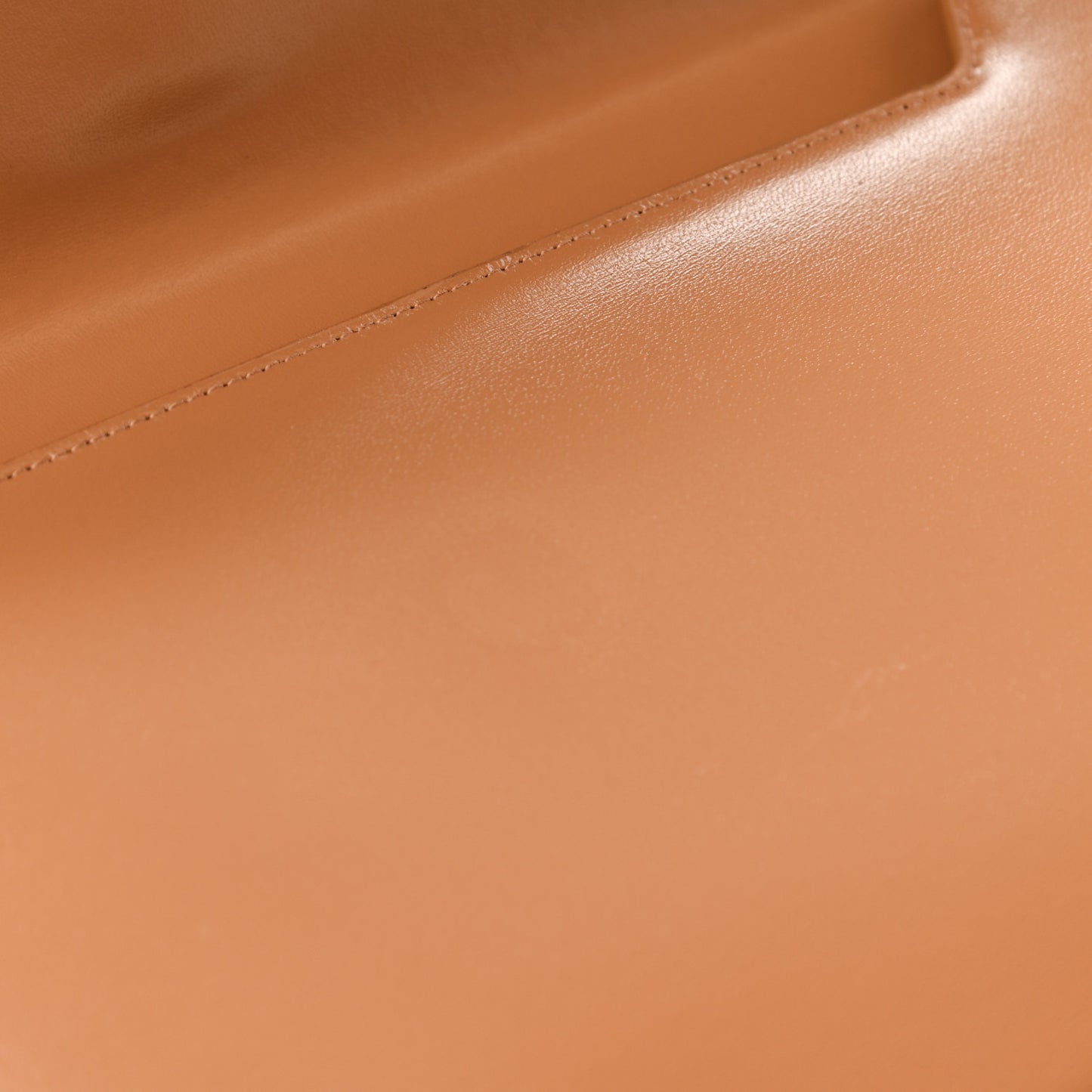 Smooth Shiny Calfskin Medium Uptown Pouch Dune