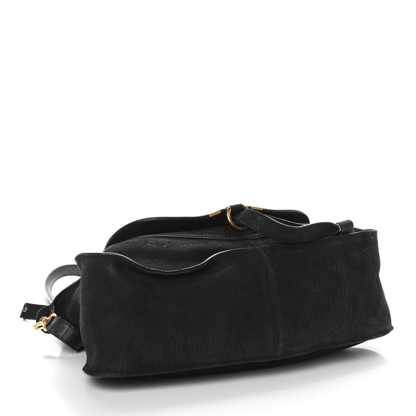 Nubuck Calfskin Medium Marcie Satchel Black