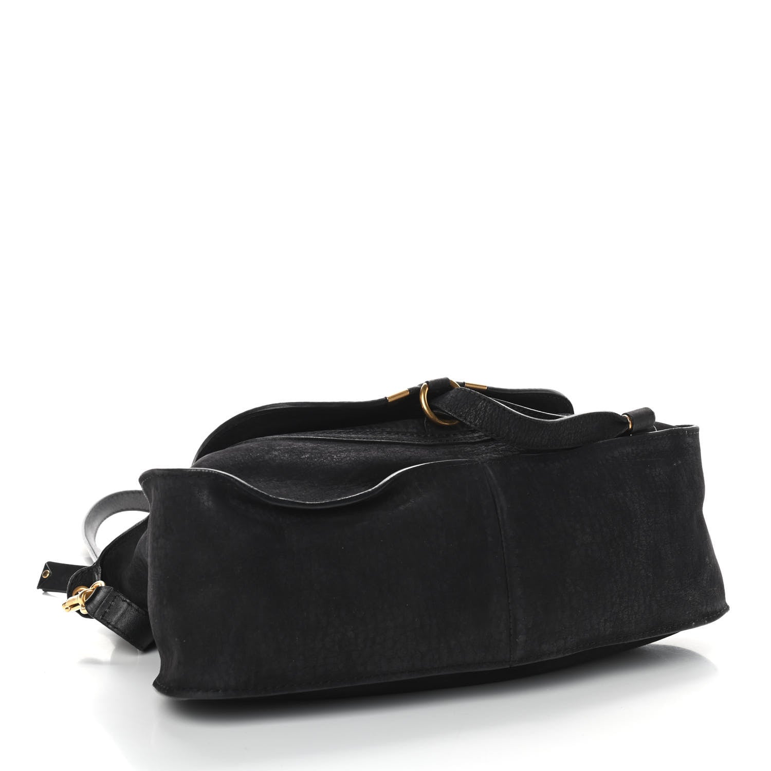 Chloe Nubuck Calfskin Medium Marcie Satchel Black 4 of 9