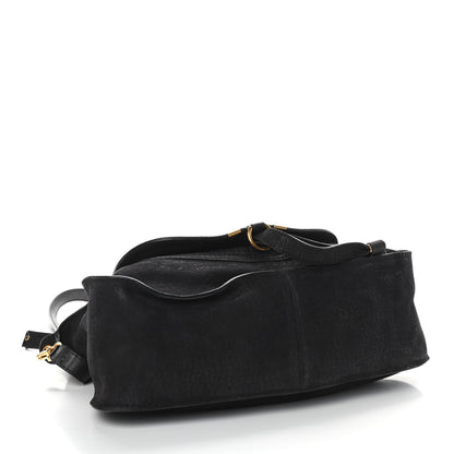 Chloe Nubuck Calfskin Medium Marcie Satchel Black 4 of 9