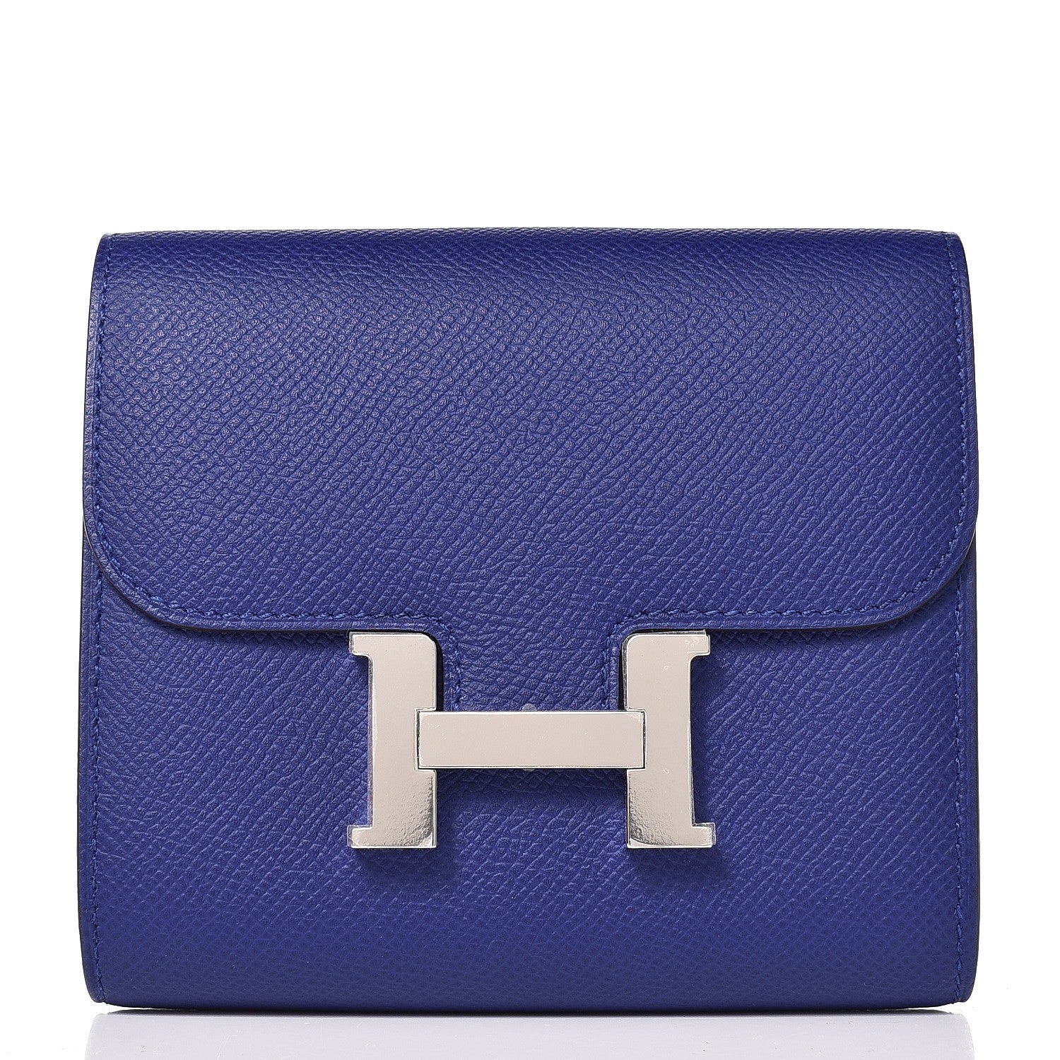 Hermes Epsom Constance Short Wallet Bleu Electrique 1 of 8