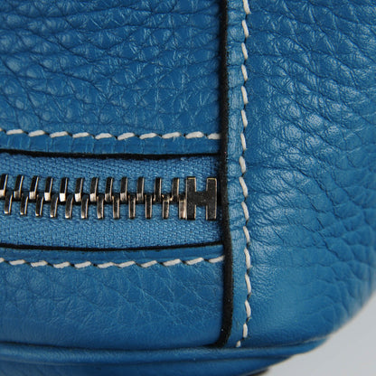 Hermes Taurillon Clemence Lindy 30 Blue Jean 17 of 19