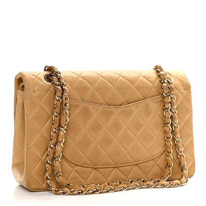 Chanel Lambskin Quilted Medium Double Flap Beige 2 of 15