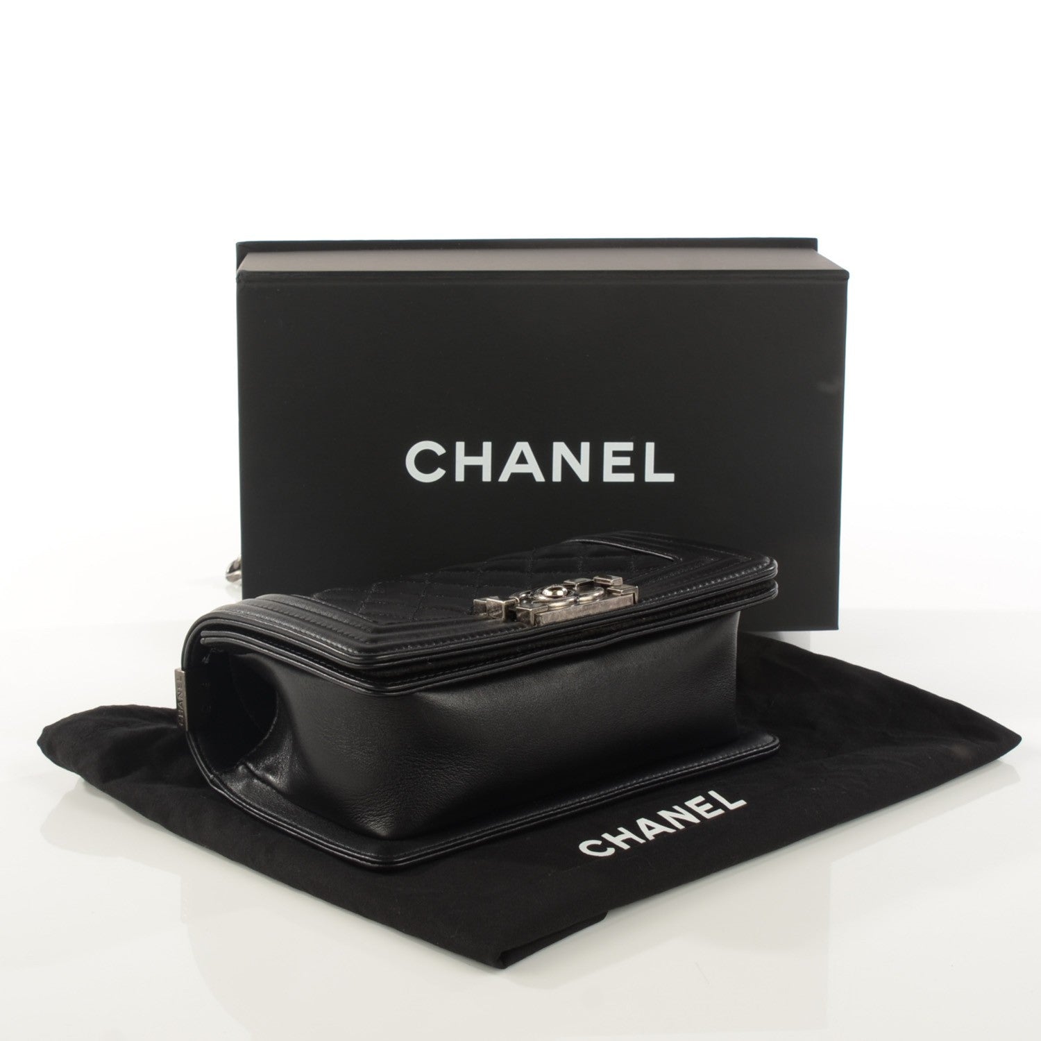 Chanel Calfskin Quilted Small Boy Flap Black 4 of 8