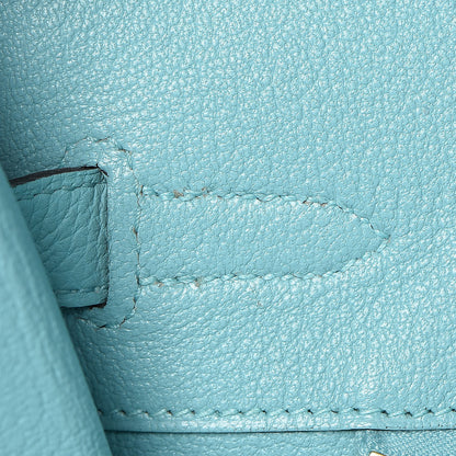 Hermes Togo Birkin 35 Bleu Atoll 19 of 36