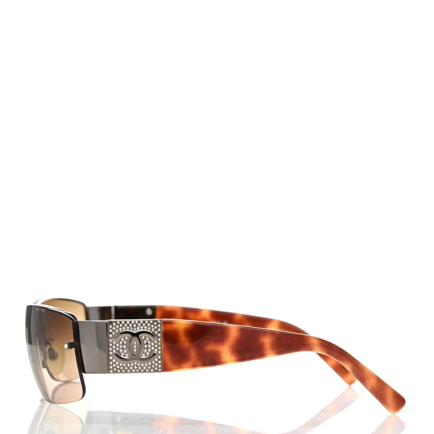Crystal CC Sunglasses 4117-B Tortoise