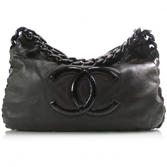 Leather Modern Chain Tote