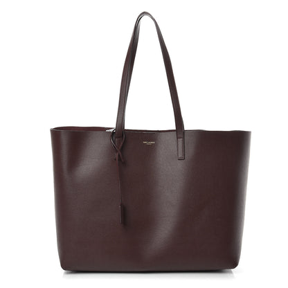 Saint Laurent Calfskin Large Shopping Tote Bordeaux 1 of 10