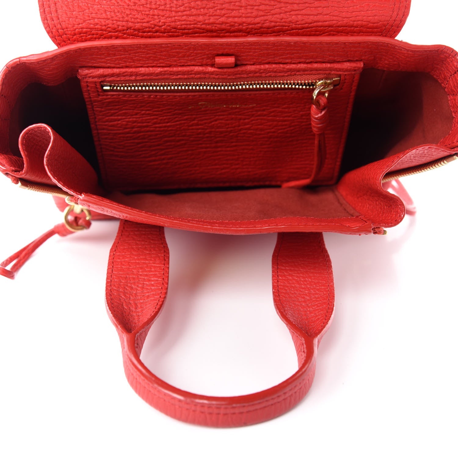 3.1 Phillip Lim Textured Calfskin Mini Pashli Satchel Red 5 of 14