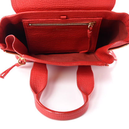 3.1 Phillip Lim Textured Calfskin Mini Pashli Satchel Red 5 of 14