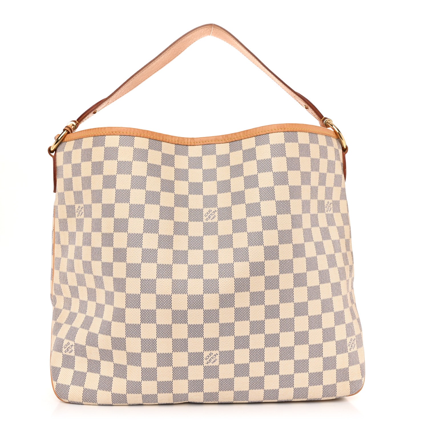 Louis Vuitton Damier Azur Delightful MM Rose Ballerine 1 of 10