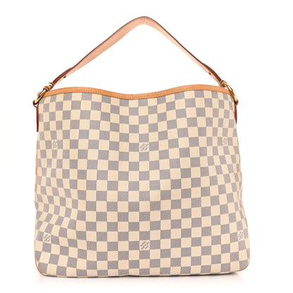 Louis Vuitton Damier Azur Delightful MM Rose Ballerine 1 of 10
