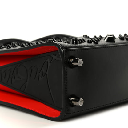 Christian Louboutin Calfskin Spikes Loubinthesky Mini Paloma Black 9 of 12
