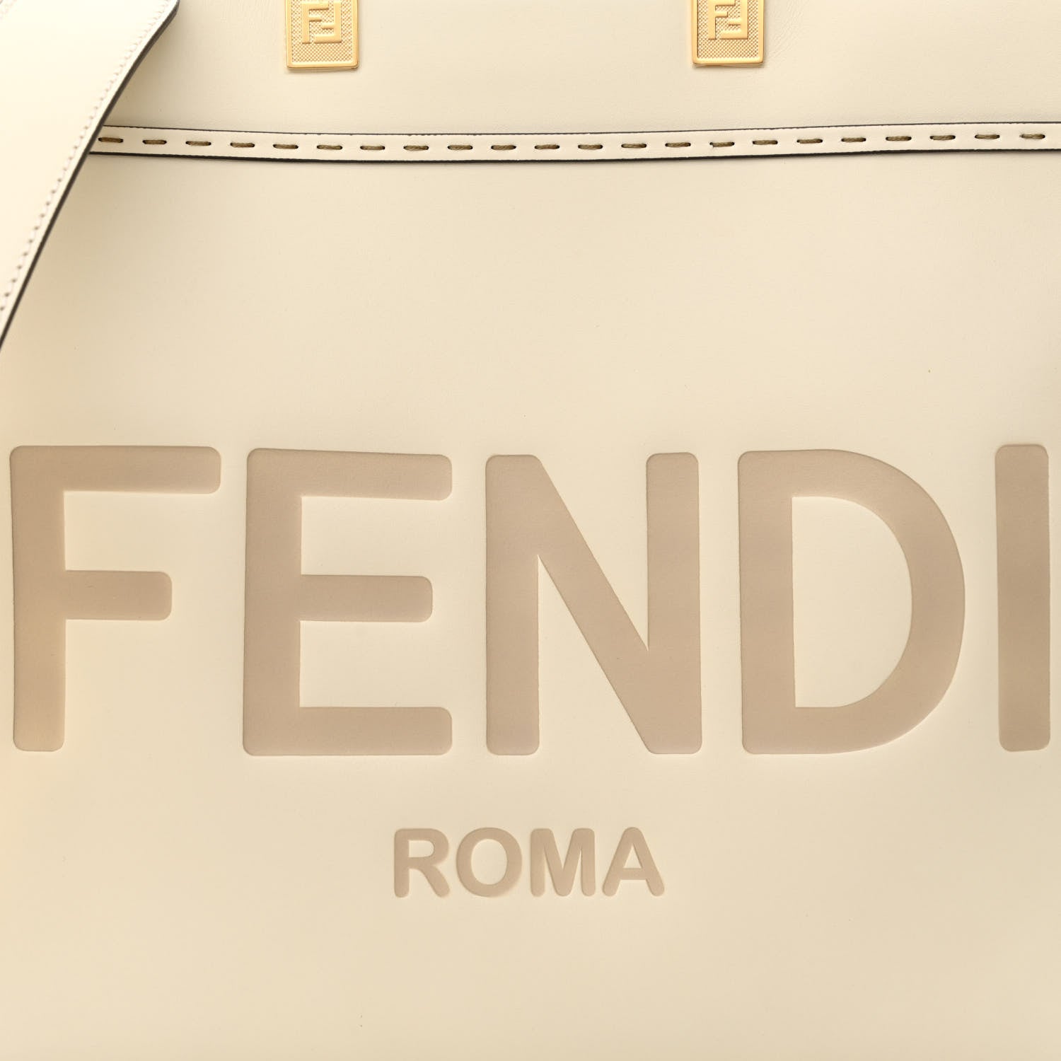 Fendi Vitello King Plexiglass Medium Fendi Sunshine Shopper Tote White Ice 8 of 11