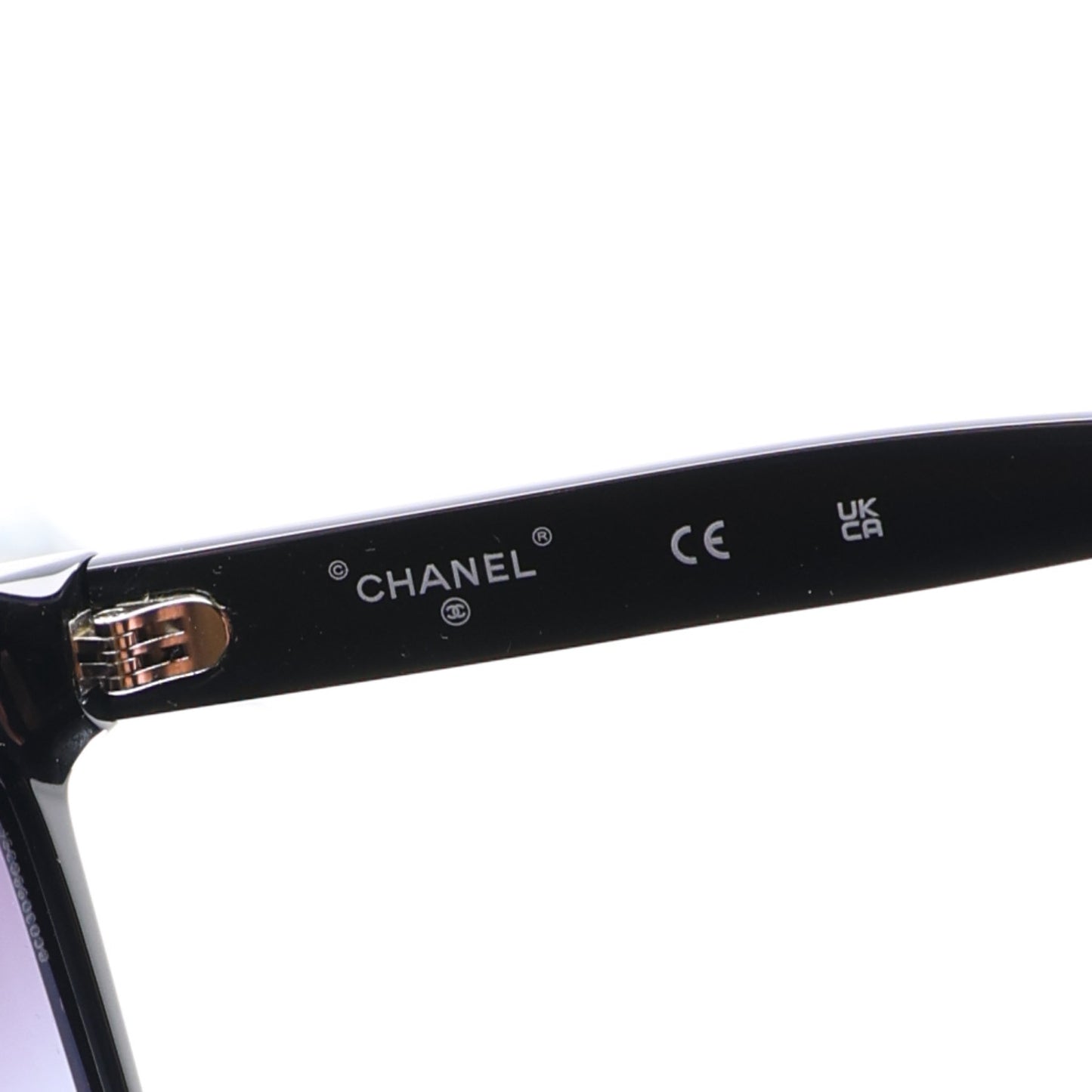 Acetate Strass Rectangle Sunglasses 71539A Black