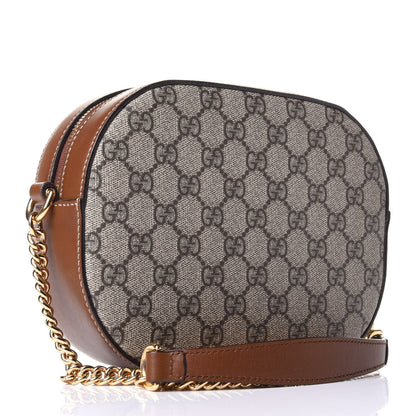 Gucci GG Supreme Monogram Blind For Love Embroidered Mini Chain Shoulder Bag Beige Tuscany 2 of 3