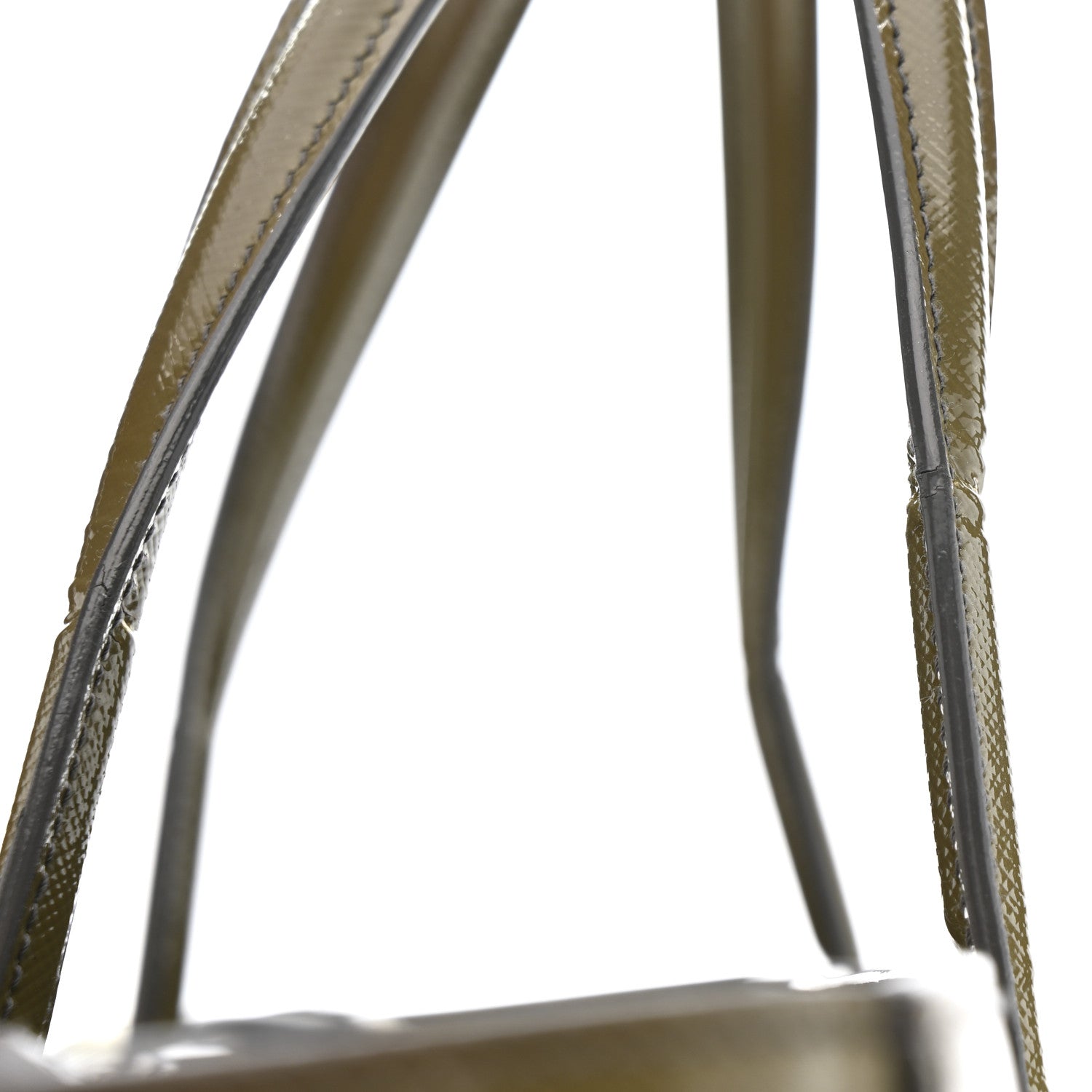 Prada Saffiano Vernice Shopping Tote Militare 18 of 21