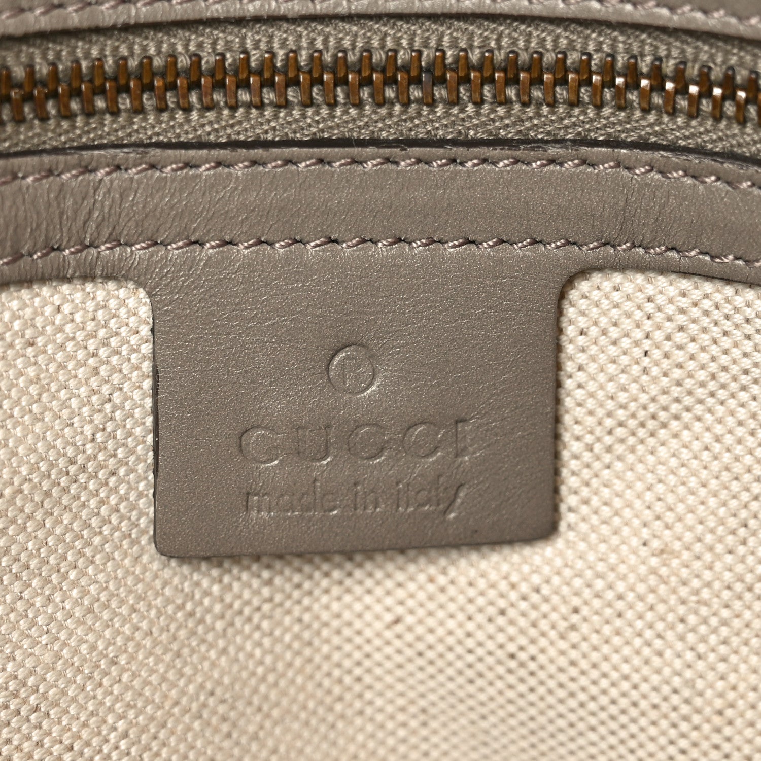 Gucci Guccissima Medium Scarlett Stud Tote Grey 6 of 10