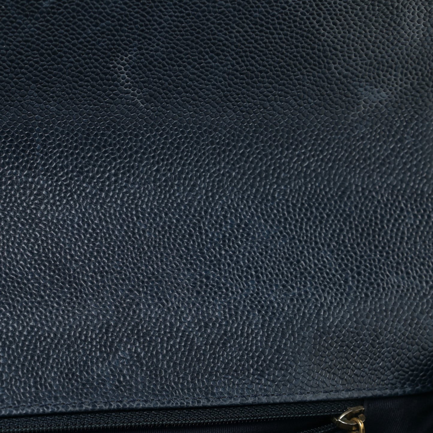 Caviar Quilted Large Boy Flap Blue