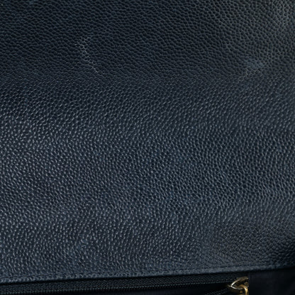 Chanel Caviar Quilted Large Boy Flap Blue 12 of 20