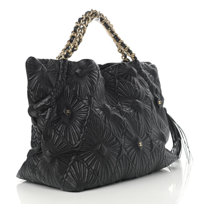 Chanel Calfskin Embroidered Ca D'Oro Tote Black 3 of 11