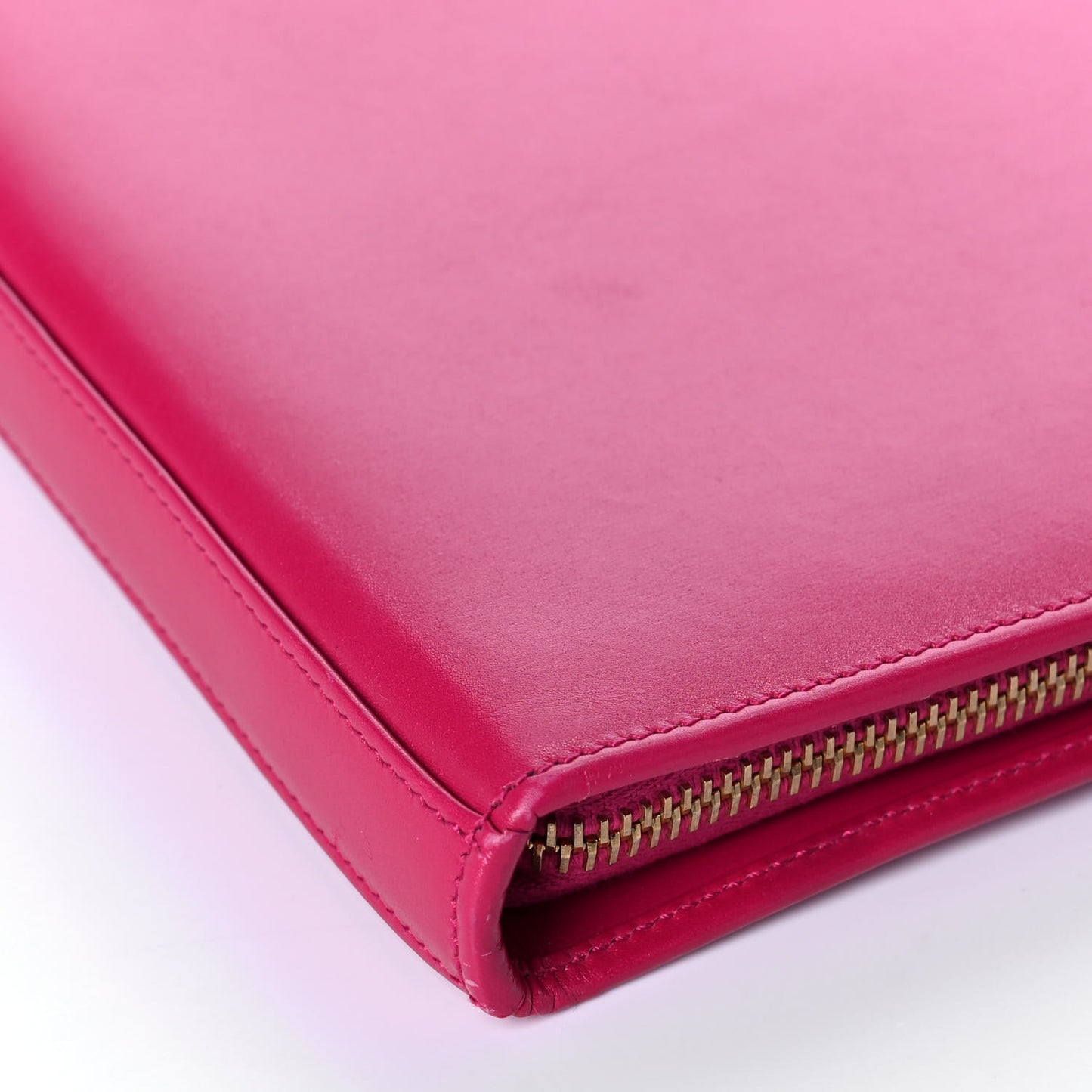 Smooth Calfskin Tuc iPad Case Fushia
