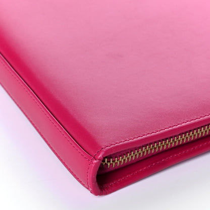 Saint Laurent Smooth Calfskin Tuc iPad Case Fushia 8 of 12