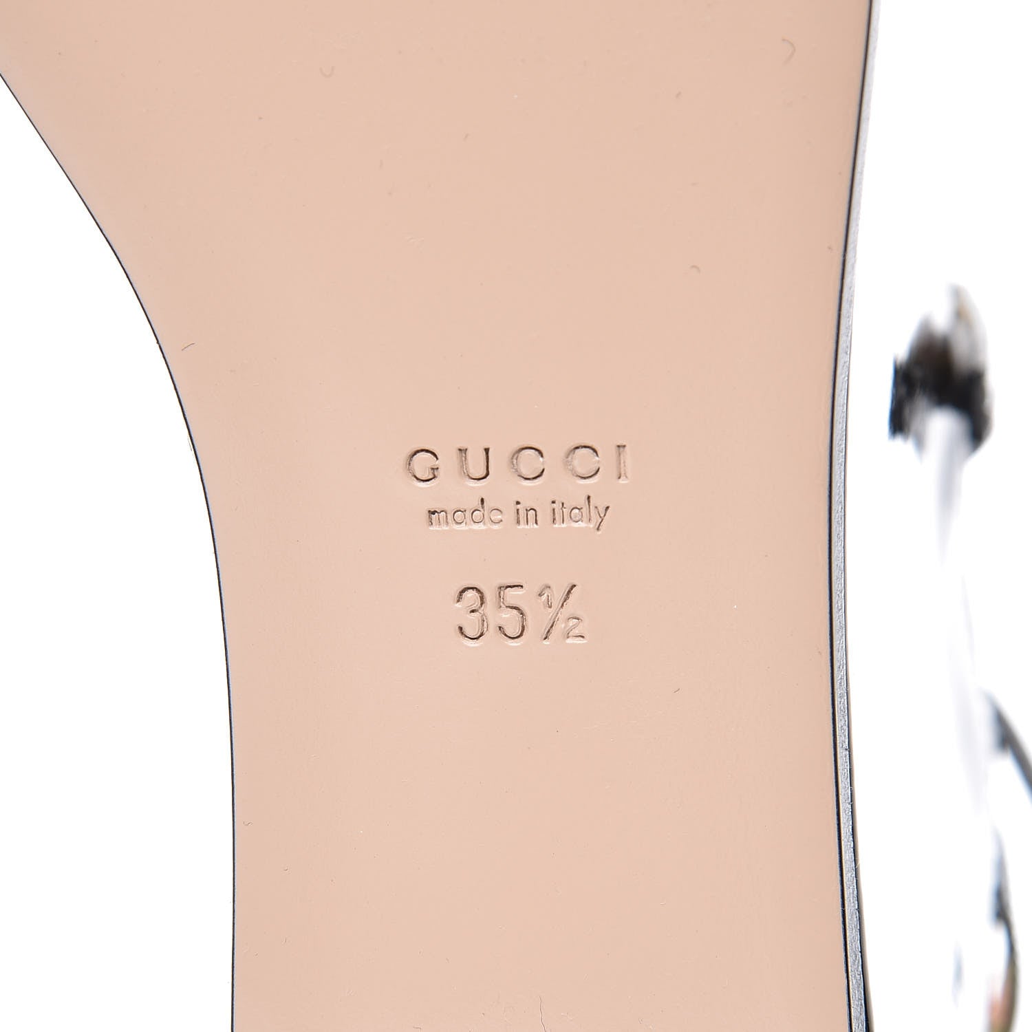 Gucci Metallic Nappa Patent Hannelore Detachable Platform Sandals 35.5 Gold 6 of 17