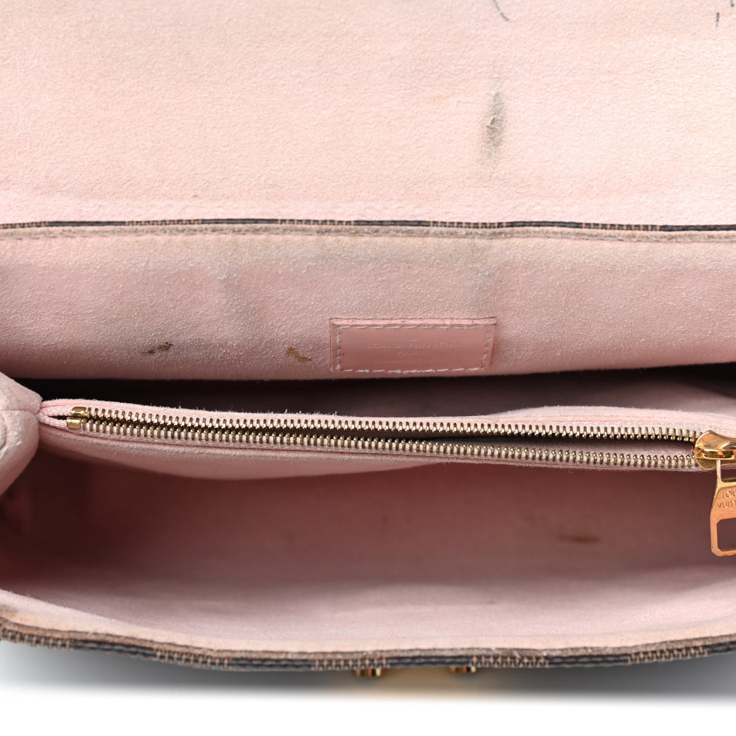 Damier Ebene Caissa Clutch Rose Ballerine