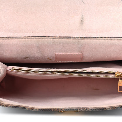 Louis Vuitton Damier Ebene Caissa Clutch Rose Ballerine 4 of 11